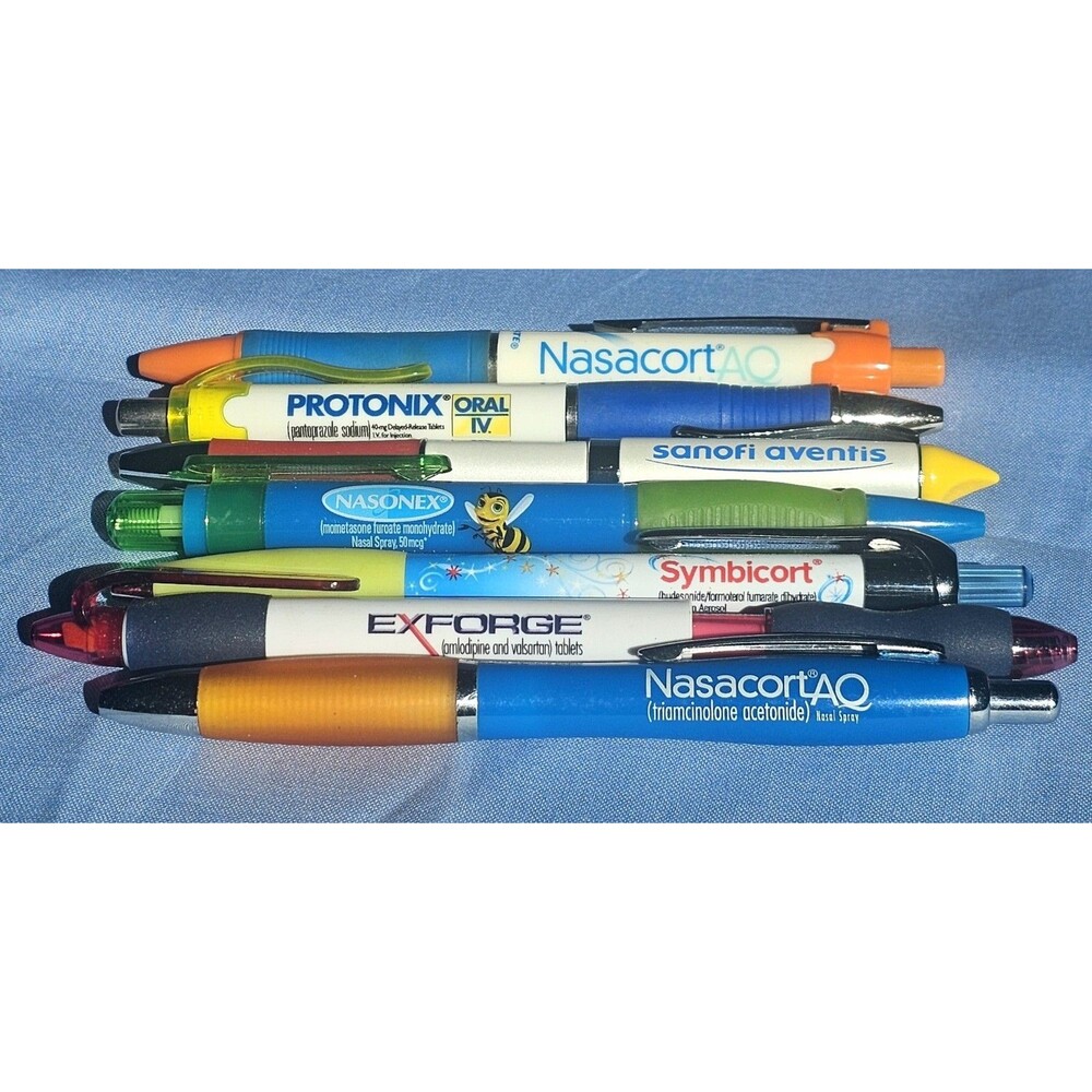 7 New Drug Rep Pharmaceutical Pen Nasacort Symbicort Exforge Nasonex Heavy Metal